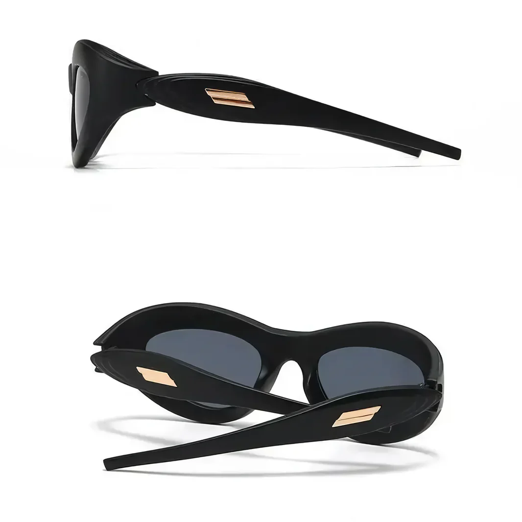 Oval Steampunk Sports Sunglasses - Image 9