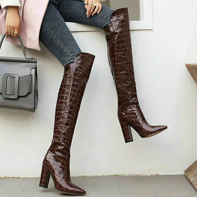 Over the Knee Boots - Image 23
