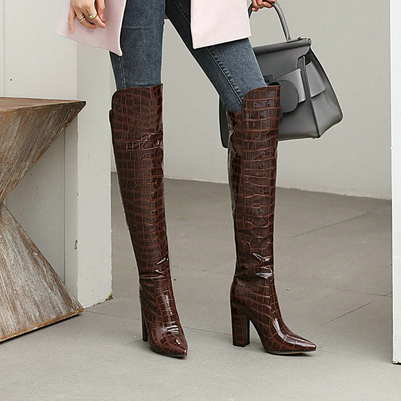 Over the Knee Boots - Image 25