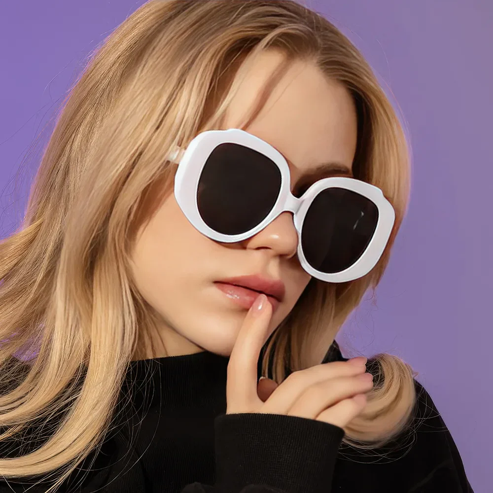 Oversize Oval Sunglasses for Women - Image 11