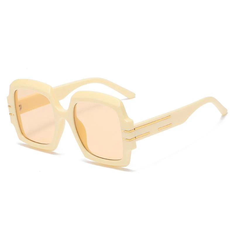 Oversized Oval Sunglasses with Gradient Lenses - Image 8