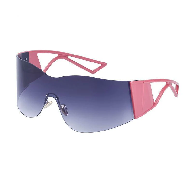 Oversized Rimless Sunglasses - Image 5