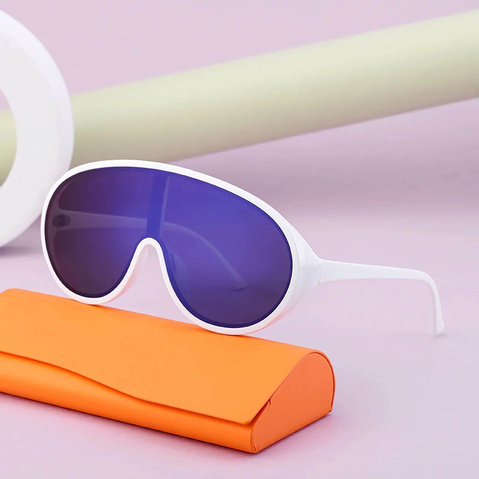 Oversized Shield Sunglasses - Image 12