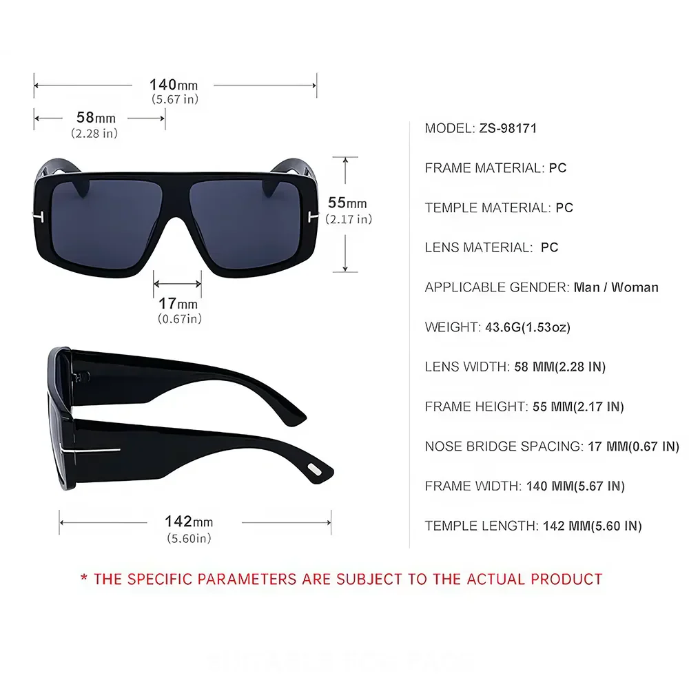 Oversized Square Sunglasses - Image 19