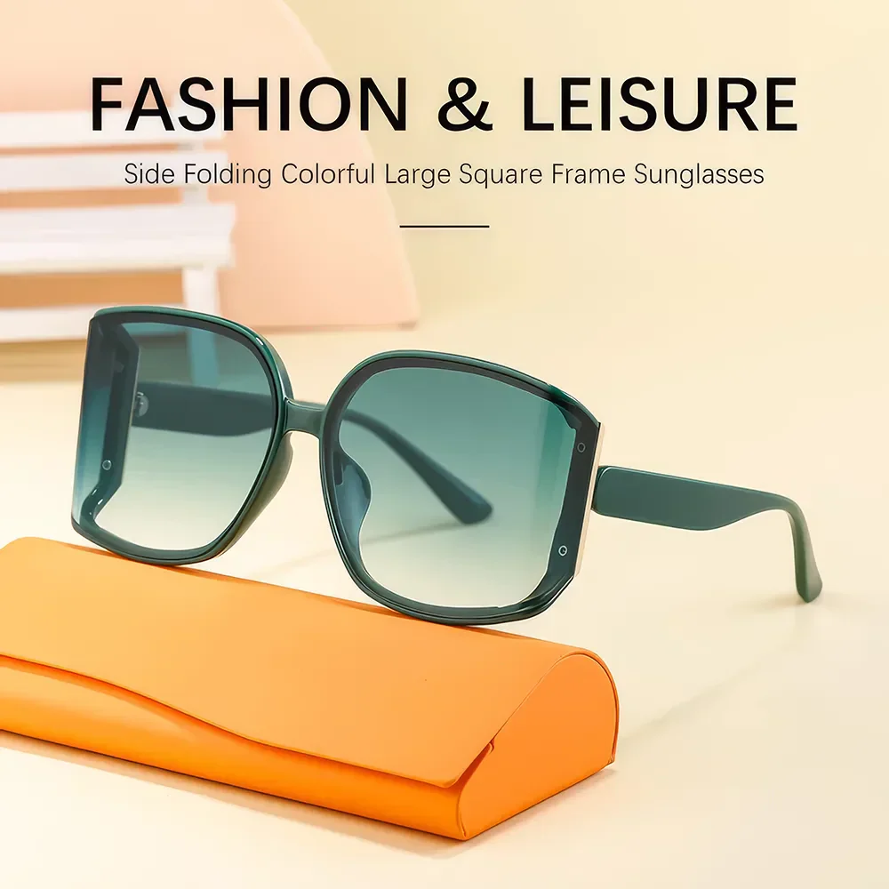 Oversized Square Sunglasses for Women - Image 9