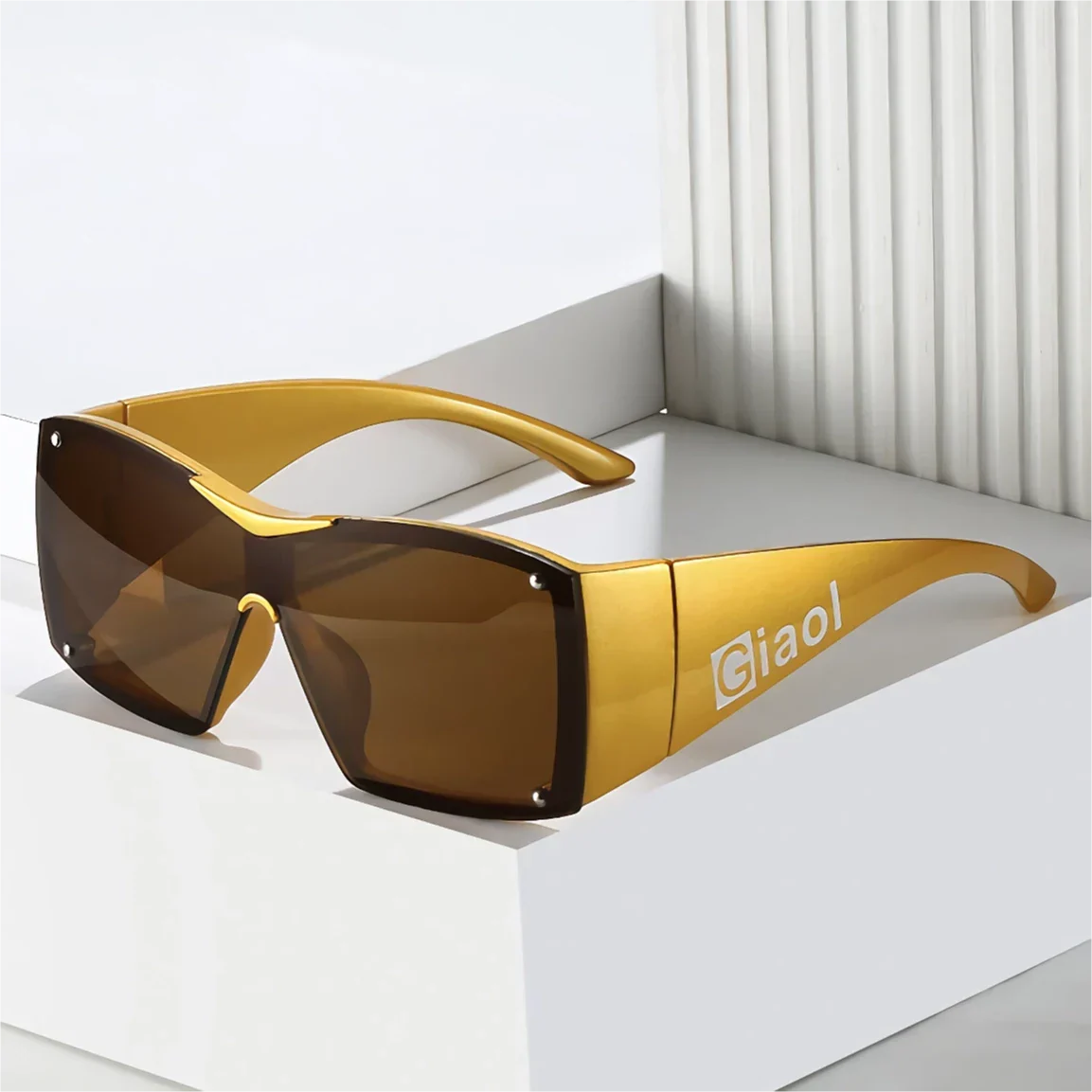 Oversized Square Sunglasses with UV400 Lenses - Image 10