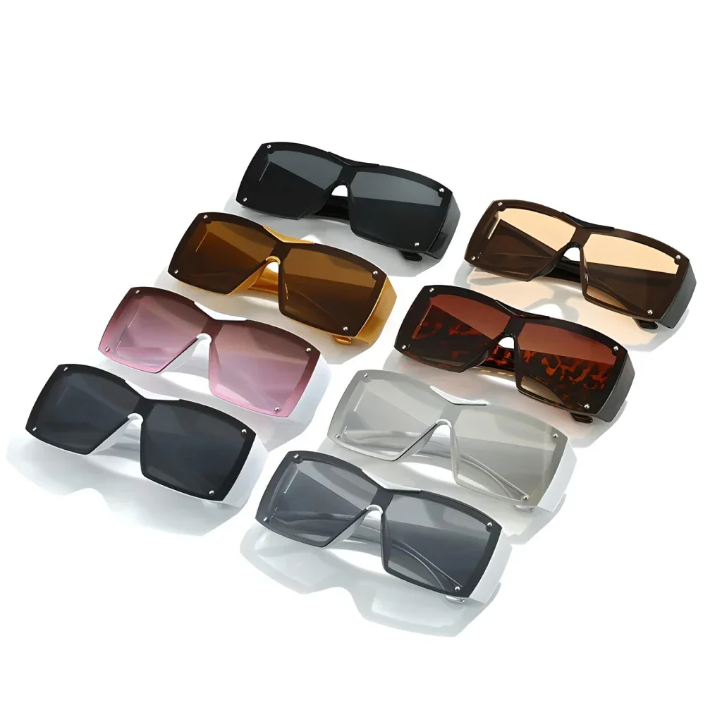 Oversized Square Sunglasses with UV400 Lenses - Image 15