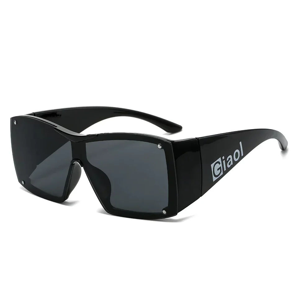 Oversized Square Sunglasses with UV400 Lenses - Image 2