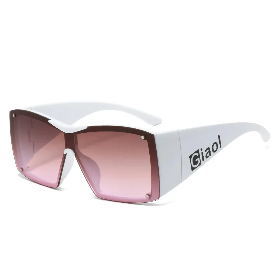 Oversized Square Sunglasses with UV400 Lenses - Image 7