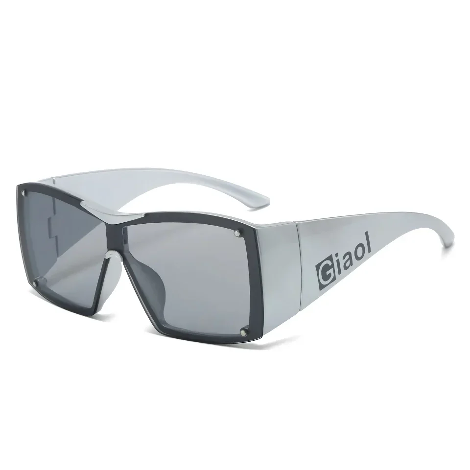 Oversized Square Sunglasses with UV400 Lenses - Image 8