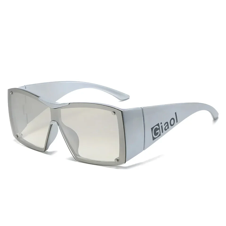 Oversized Square Sunglasses with UV400 Lenses - Image 9