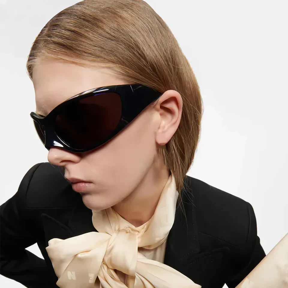 Oversized Vintage Luxury Punk Sunglasses - Image 12