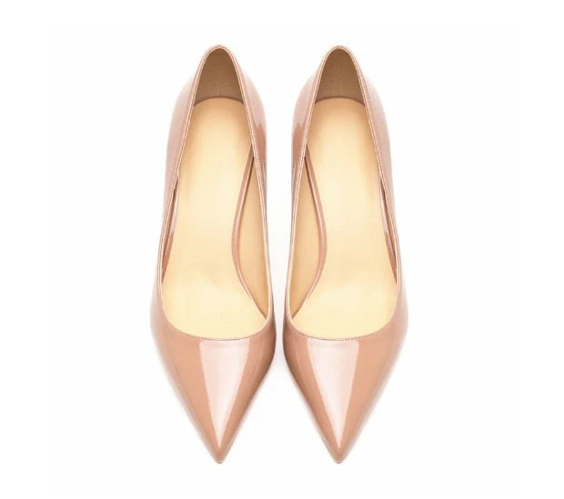 Patent Leather High Heel Shoes - Image 20