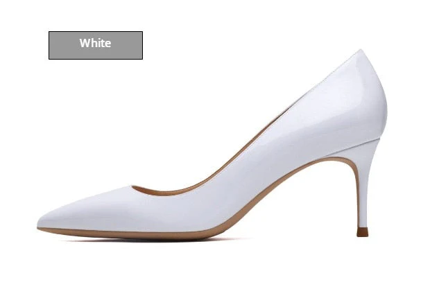 Patent Leather High Heel Shoes - Image 32