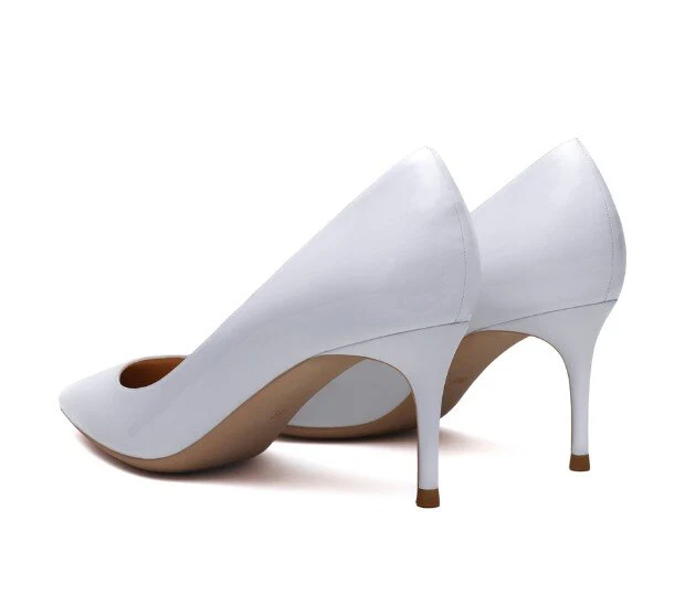 Patent Leather High Heel Shoes - Image 36