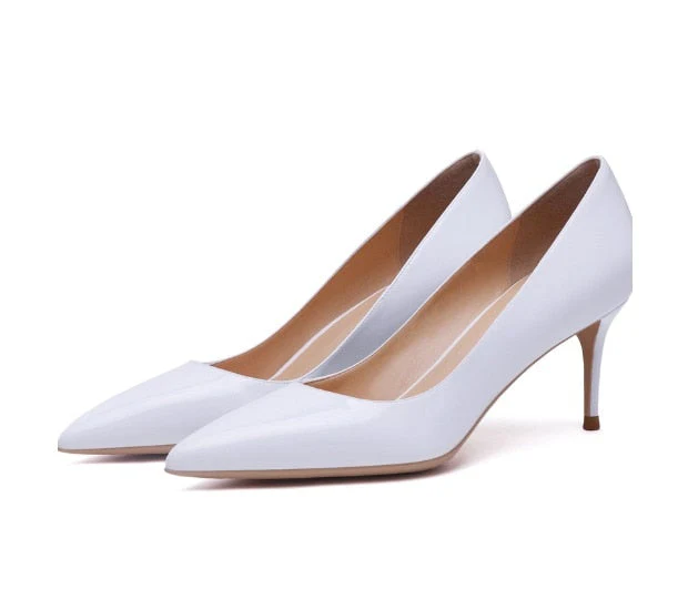 Patent Leather High Heel Shoes - Image 5