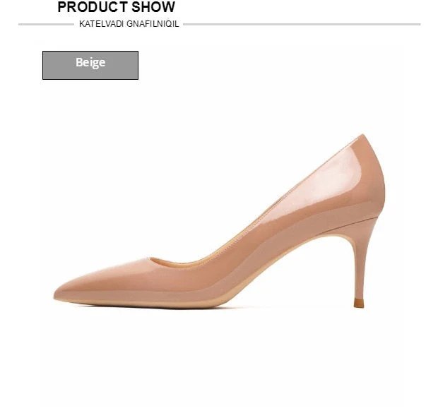 Patent Leather High Heel Shoes - Image 8