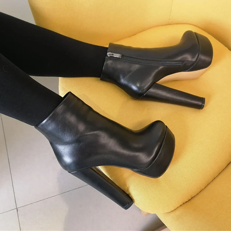 Platform Ankle Boots