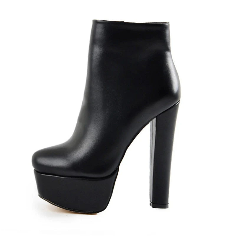 Platform Ankle Boots - Image 11