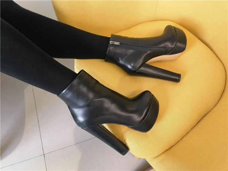 Platform Ankle Boots - Image 14