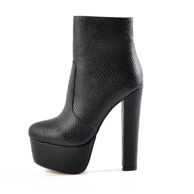 Platform Ankle Boots - Image 7