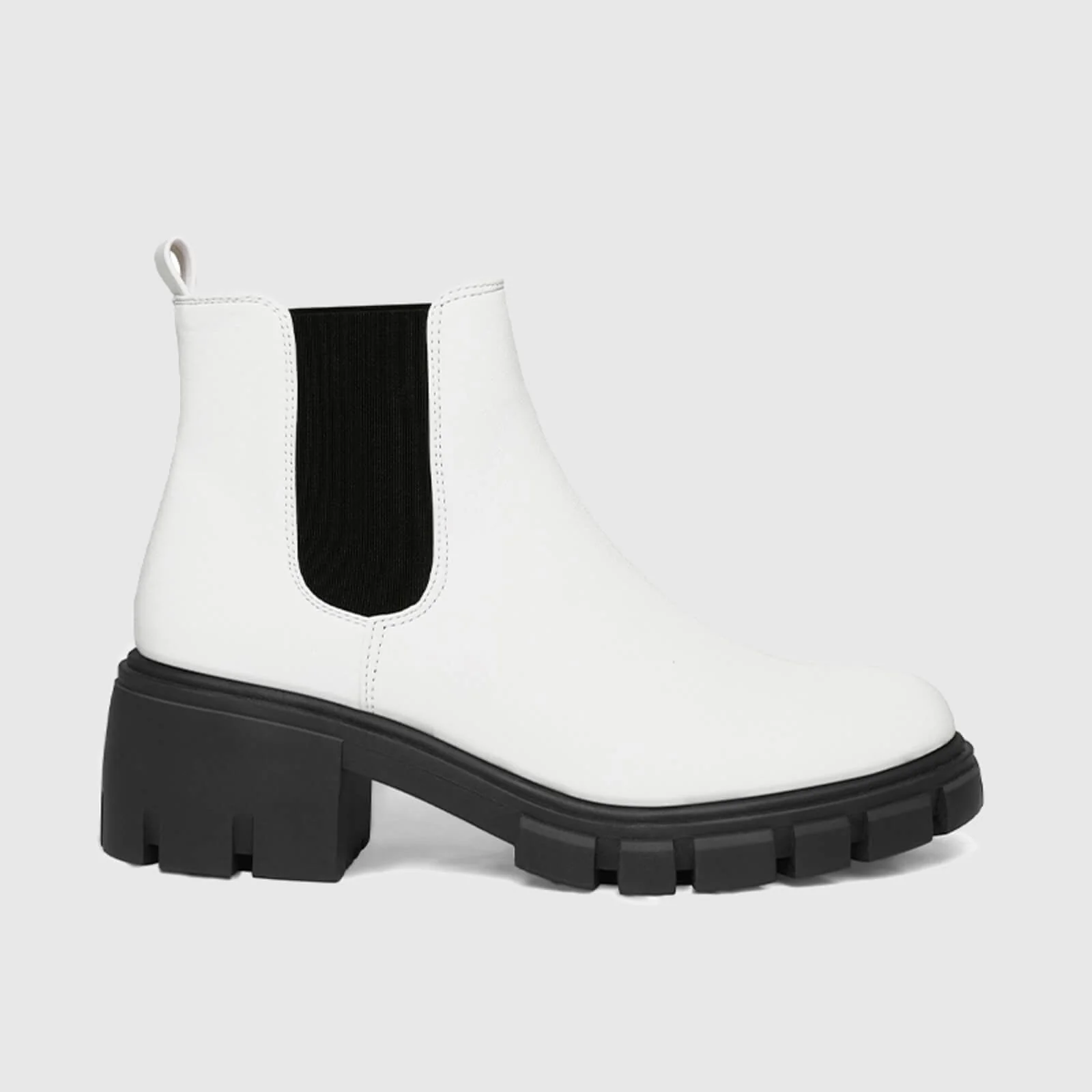 Platform Chelsea Boots Lug Sole Chunky Block Heel Ankle Booties - Image 12