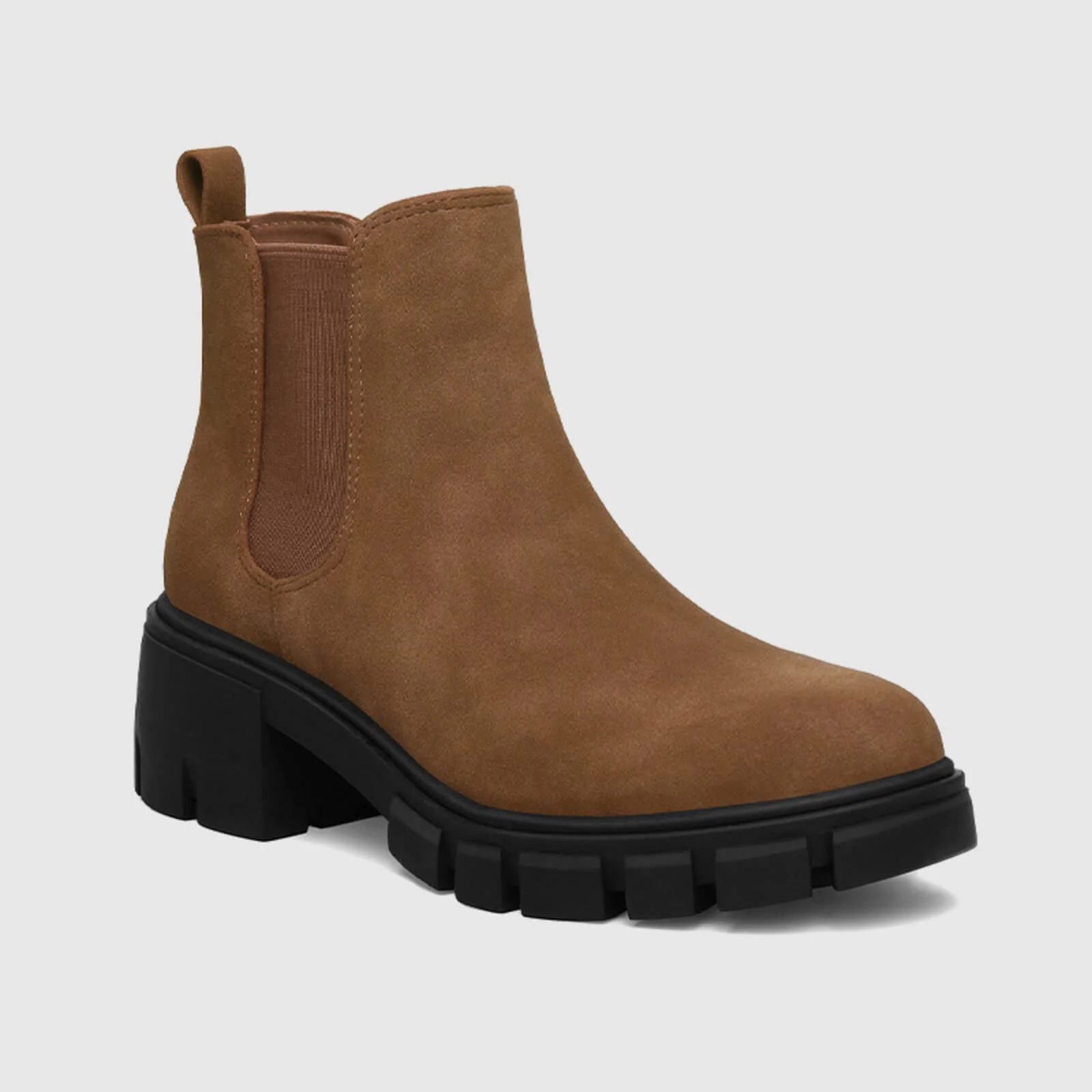 Platform Chelsea Boots Lug Sole Chunky Block Heel Ankle Booties - Image 16