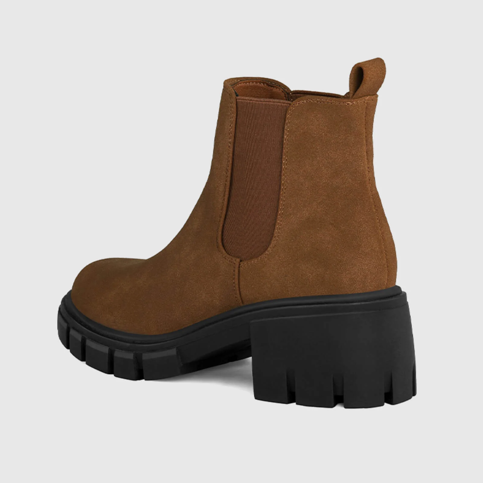 Platform Chelsea Boots Lug Sole Chunky Block Heel Ankle Booties - Image 18
