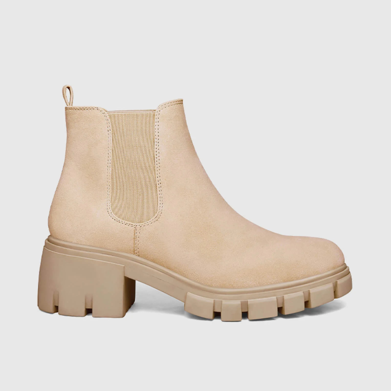 Platform Chelsea Boots Lug Sole Chunky Block Heel Ankle Booties - Image 2