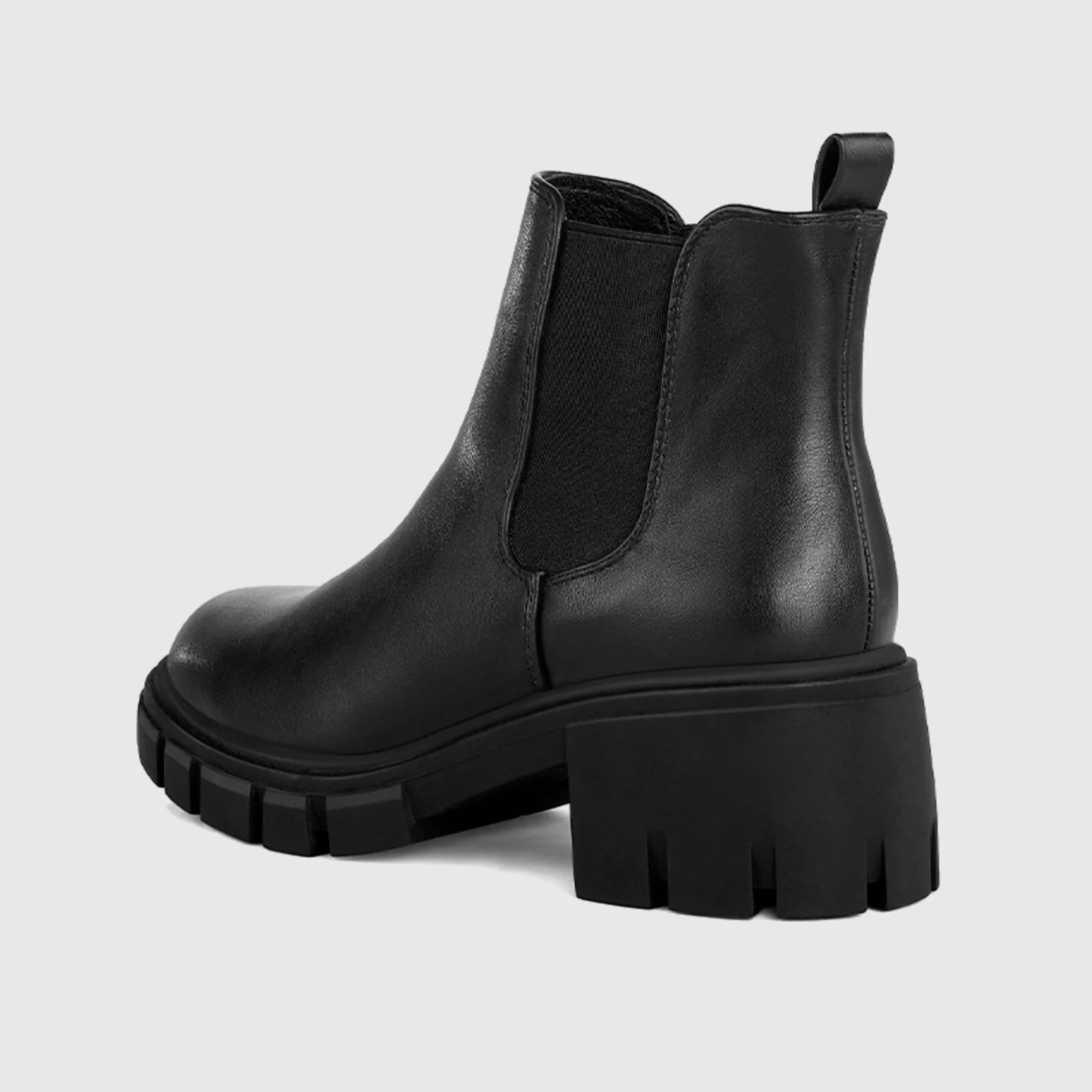 Platform Chelsea Boots Lug Sole Chunky Block Heel Ankle Booties - Image 28