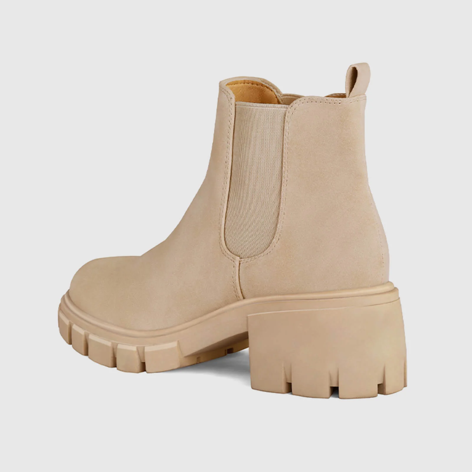 Platform Chelsea Boots Lug Sole Chunky Block Heel Ankle Booties - Image 3