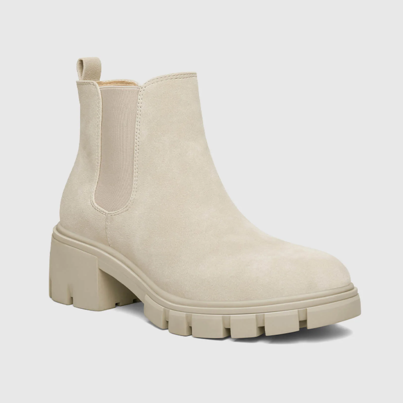 Platform Chelsea Boots Lug Sole Chunky Block Heel Ankle Booties - Image 6