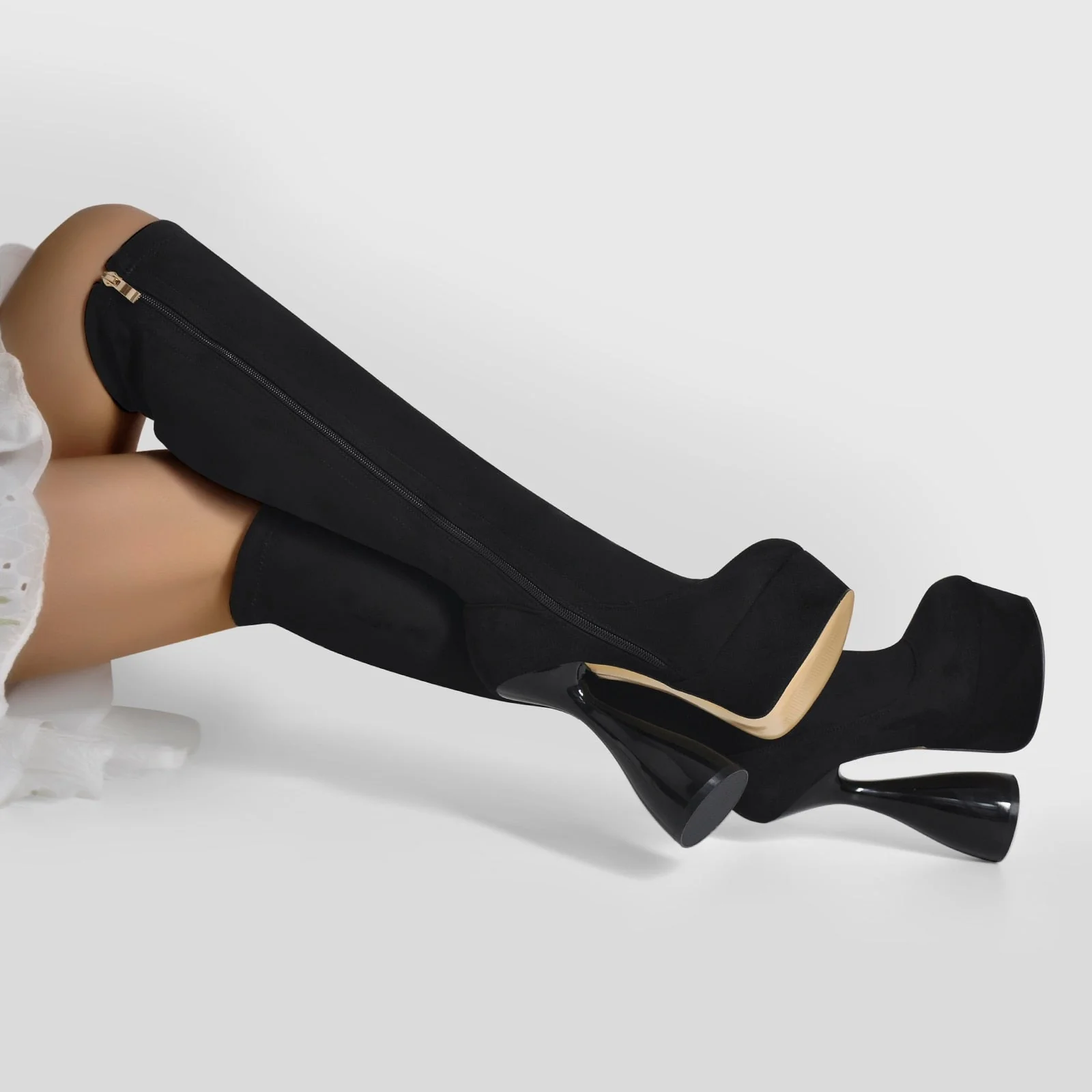 Platform Knee High Boots - Image 11