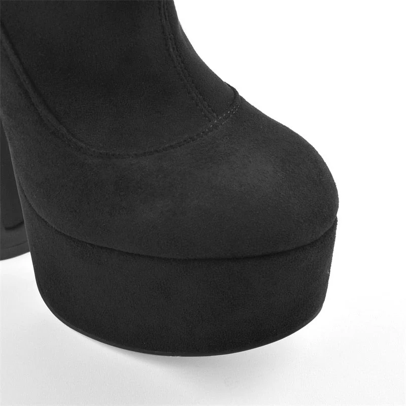 Platform Knee High Boots - Image 6