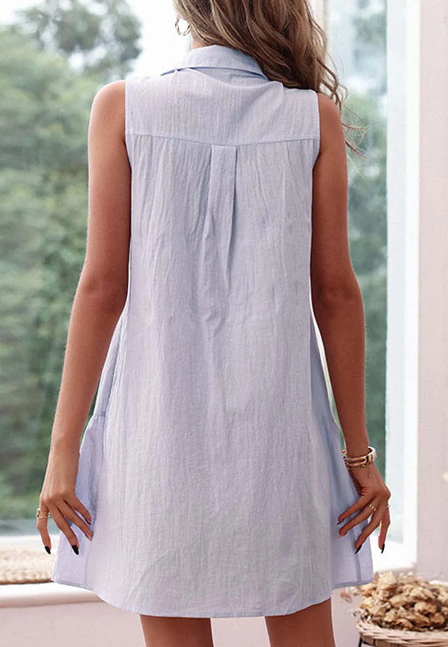 Pleated Back Yoke Tiered Dress - Image 4