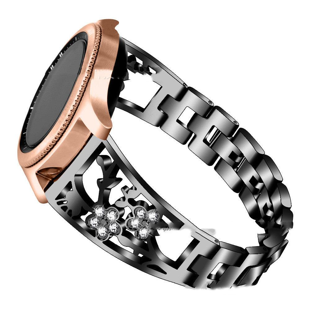 Plum Set Diamond Half Bracelet Detachable Watch Strap - Image 6