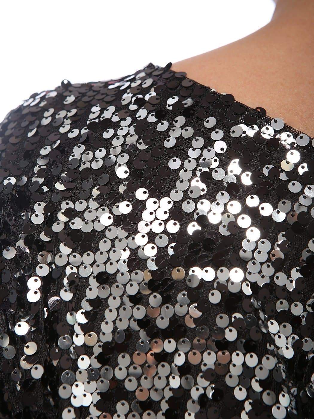 Plus Size One Shoulder Sequin Top - Image 6