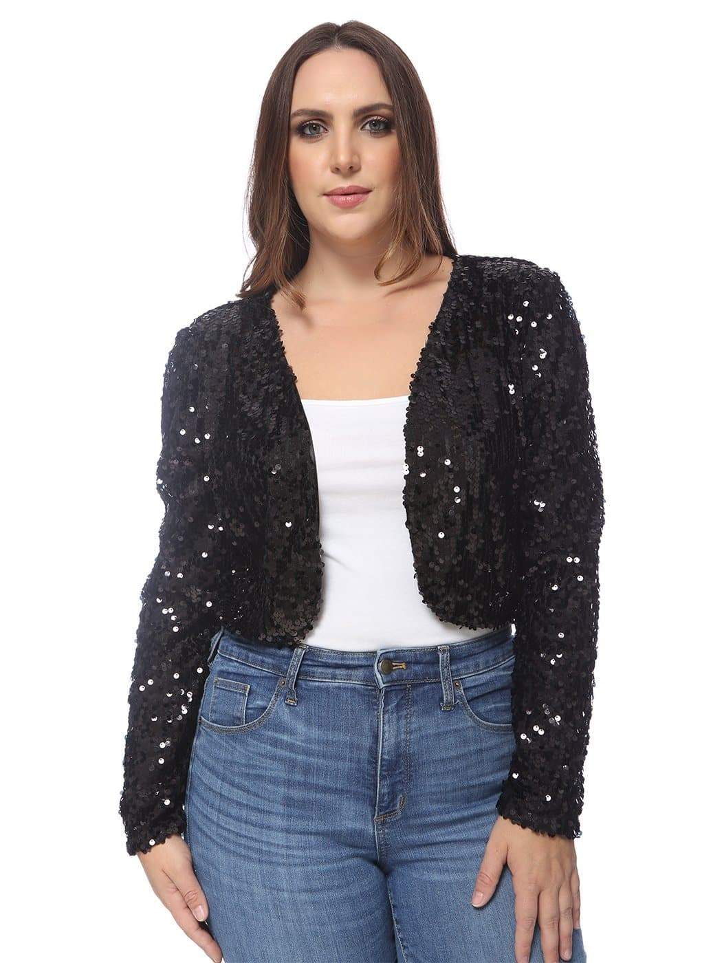 Plus Size Sequin Bolero - Image 9