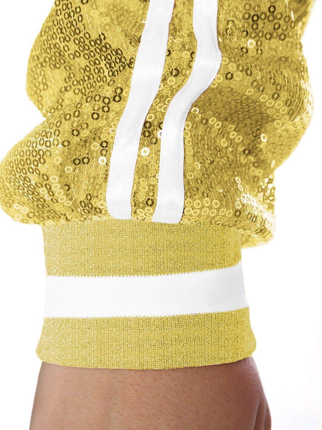 Plus Size Sequin Bomber Jacket - Image 23