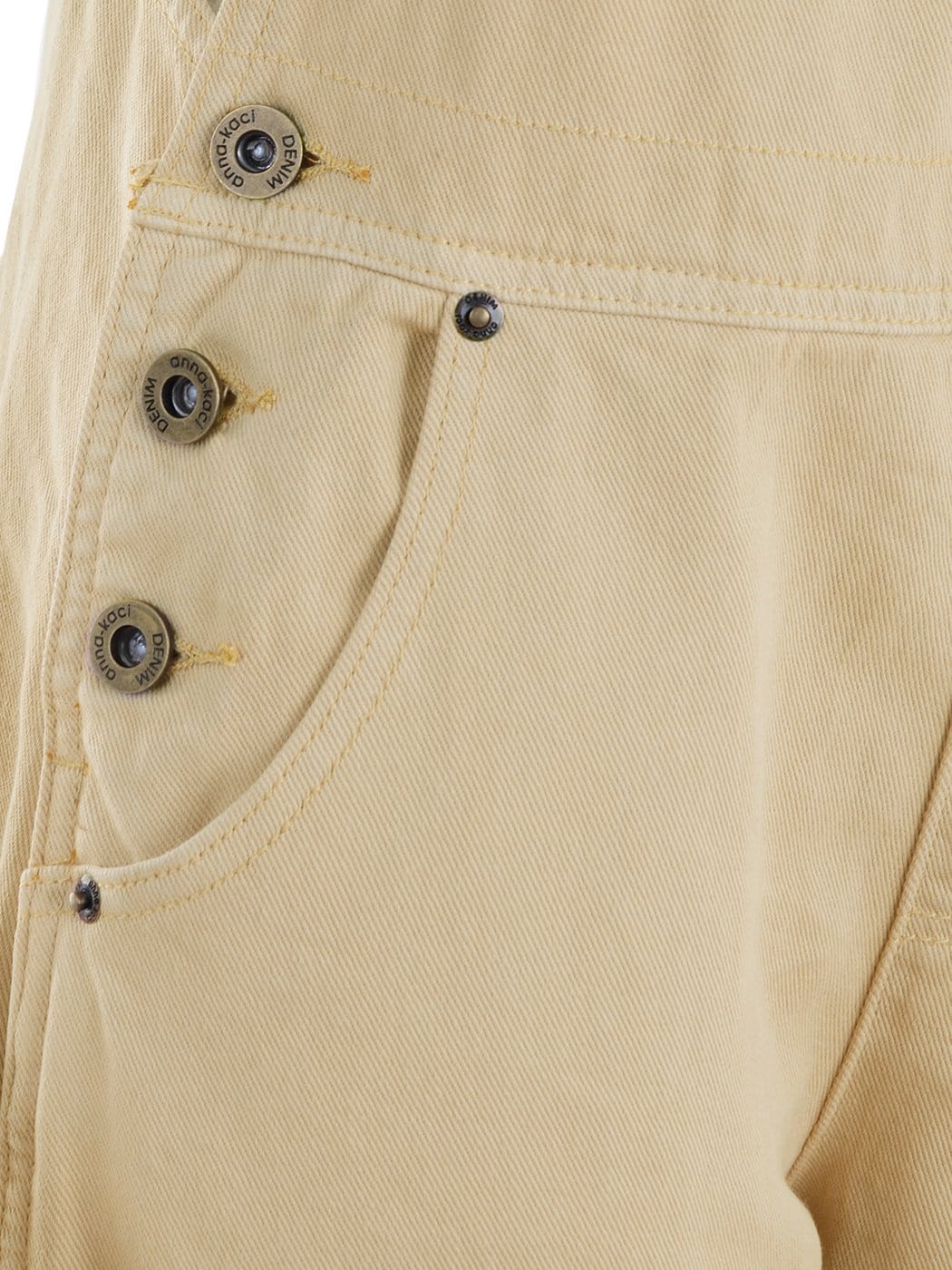 Pocket Denim Tapered Leg Overalls - Image 25
