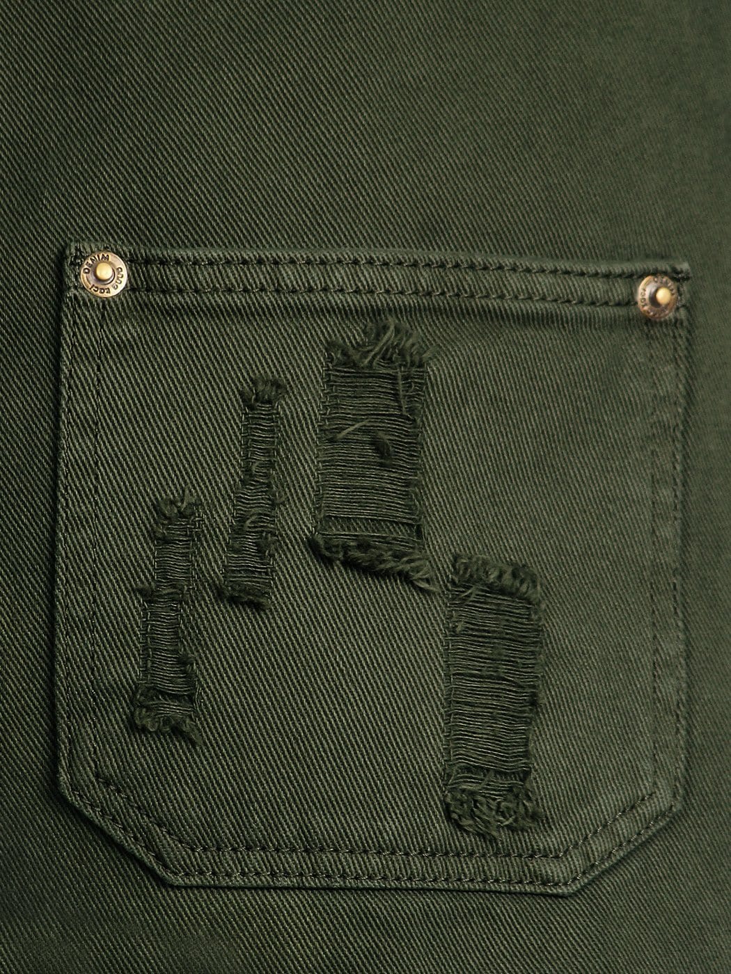 Pocket Denim Tapered Leg Overalls - Image 48