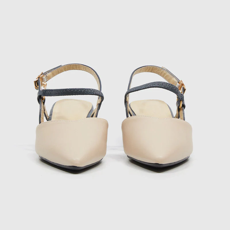 Pointed Chunky Heeled Sandals - Image 3