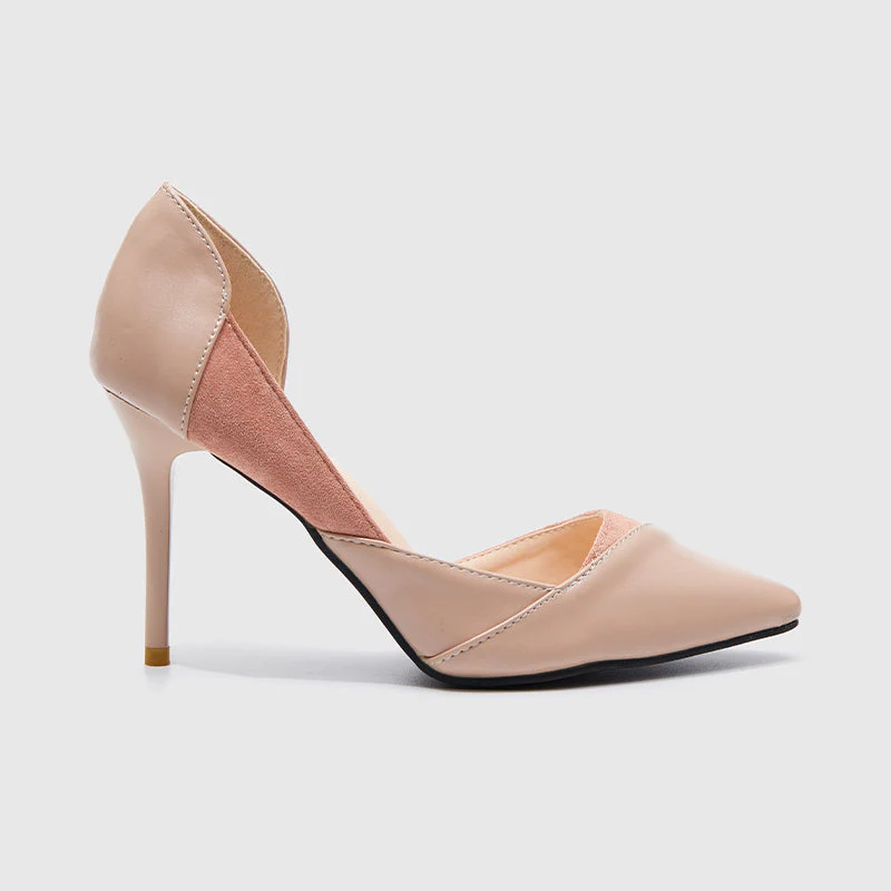 Pointed Toe High Heels Pumps Pink - Image 2