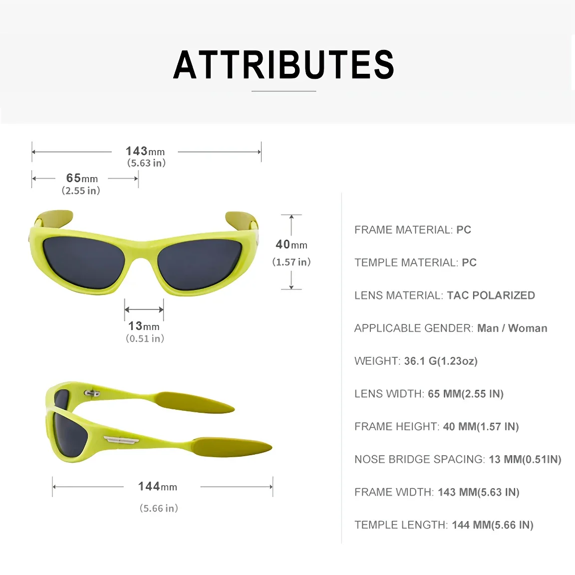 Polarized Cat Eye Sports Sunglasses - Image 14