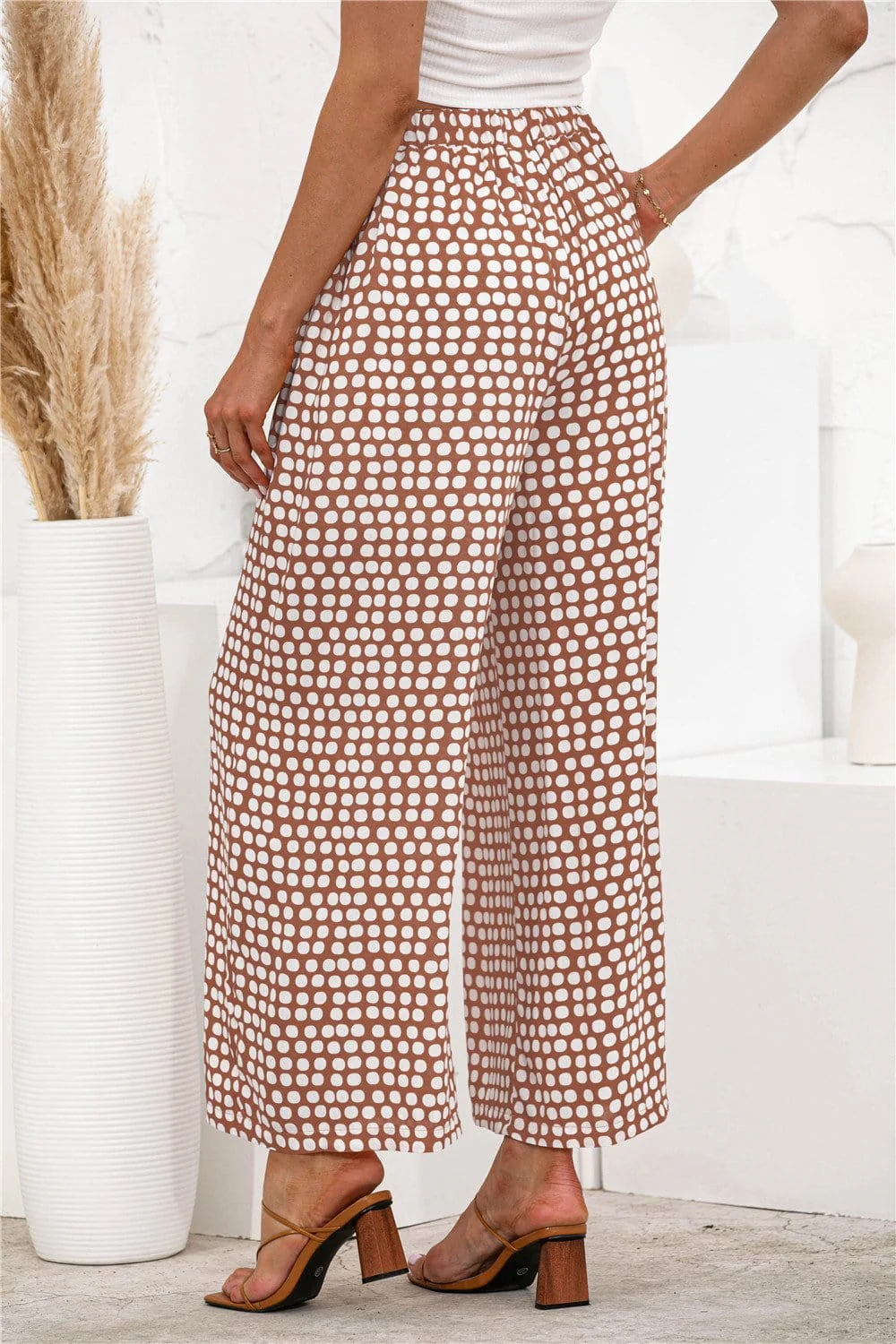 Polka Dot Palazzo Pants - Image 20