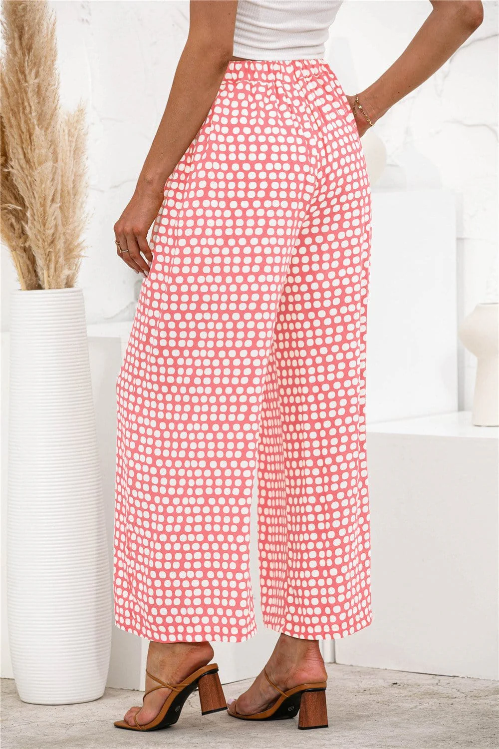 Polka Dot Palazzo Pants - Image 27