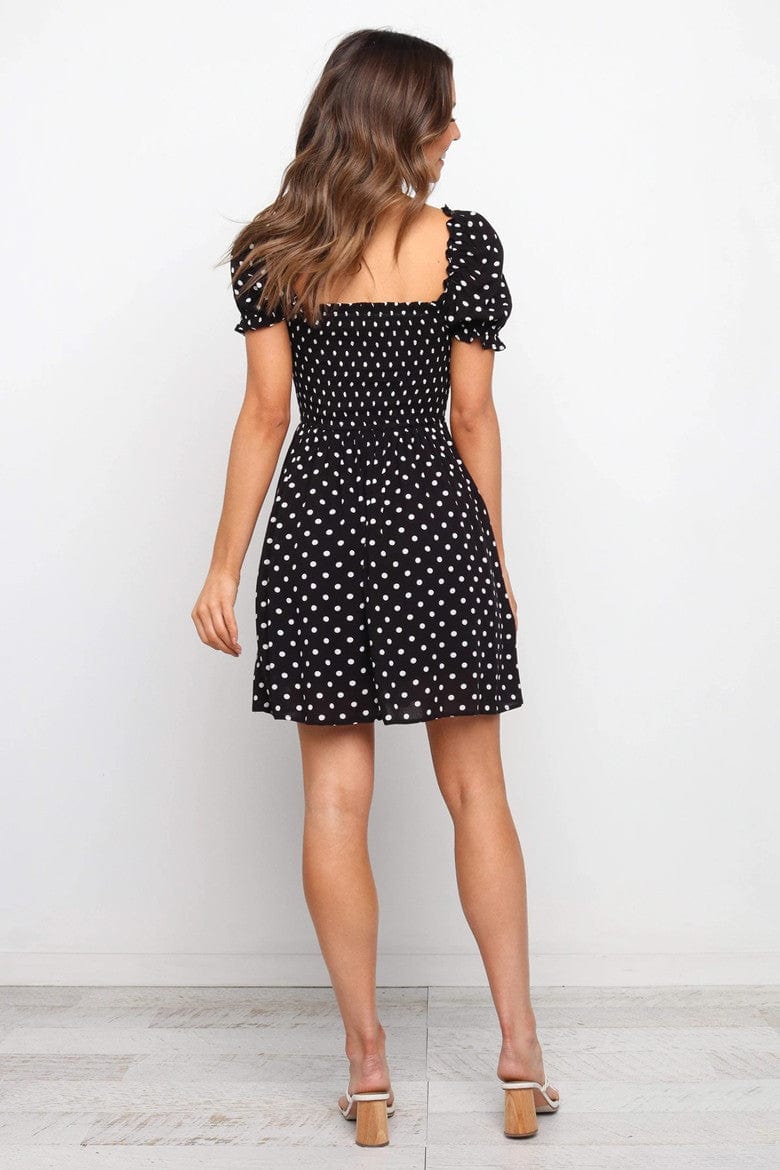 Polka Dot Puff Summer Dress - Image 4