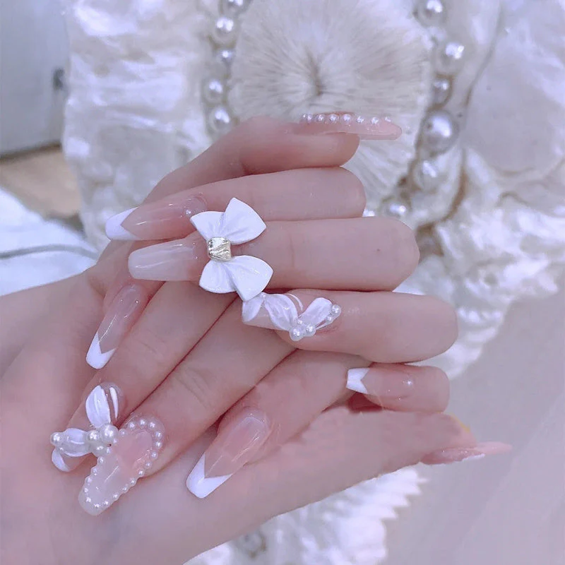 Pregnant Armor Wearing Handmade Manicure