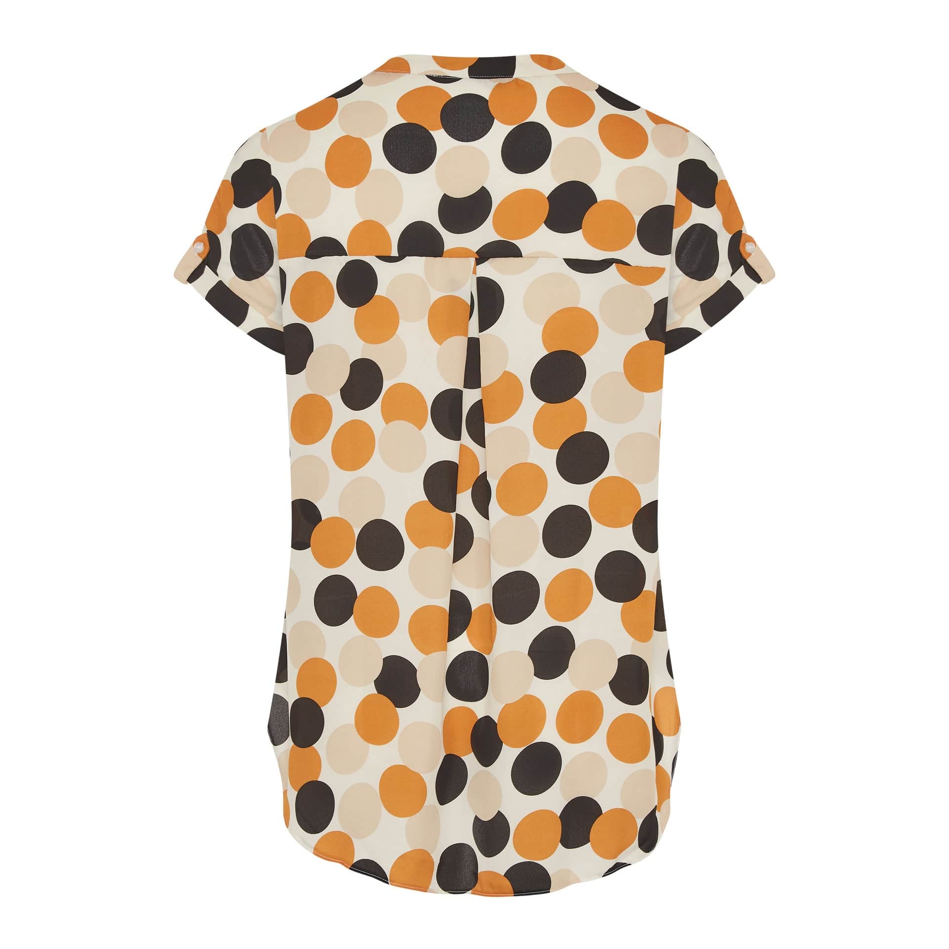 Printed Asymmetric Hem Polo Shirt - Image 3