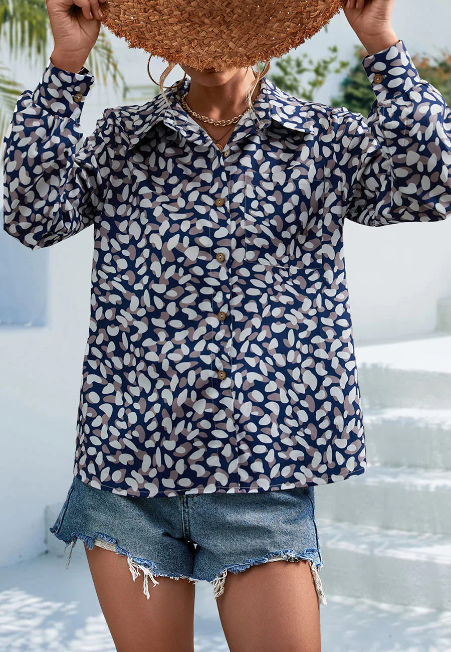 Printed Button Down Shirt - Image 12